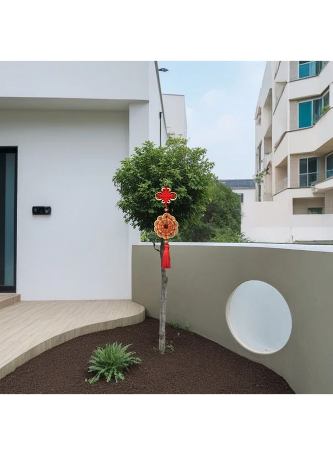 Wealth Knot Chinese Feng Shui Ornament Metal Hanging Decoration For Home Car Office - Image 5
