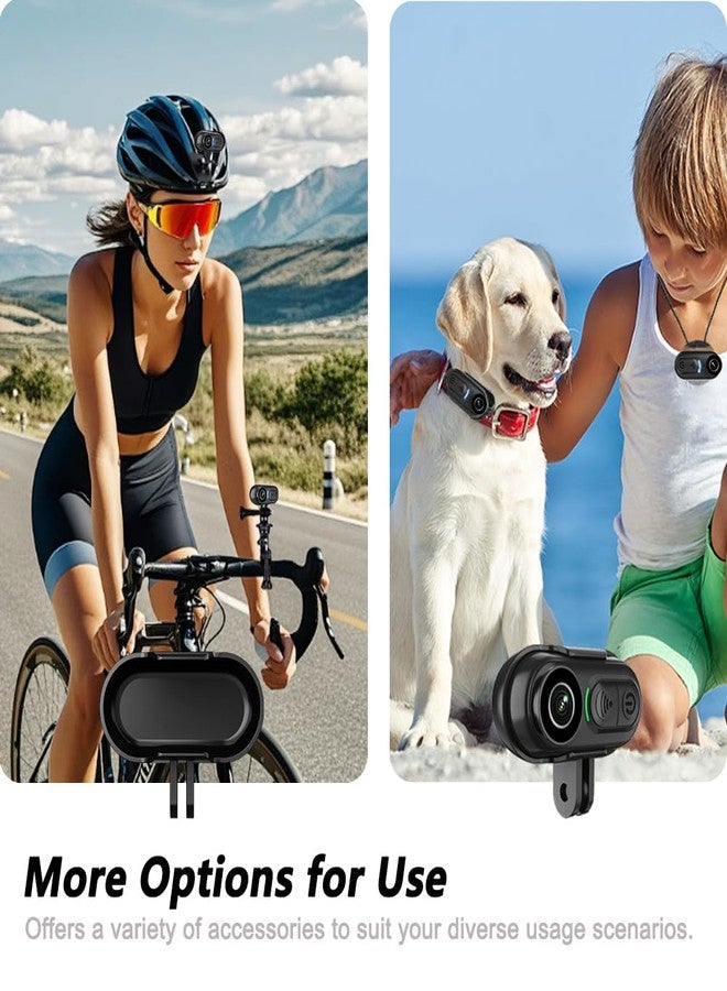 DayDateUp 4K Mini Body Camera 128GB, Thumb Size Action Body Cam, Wearable Sports Cameras,Hands-Free POV Recording, Helmet Mount, Magnetic Sport DV for Bike Cycling,for Vlogging Pet Walk Swim - Image 5