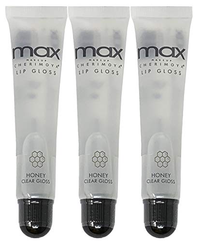 Cherimoya 3Pack MAX Makeup Lip Polish HONEY Clear Gloss