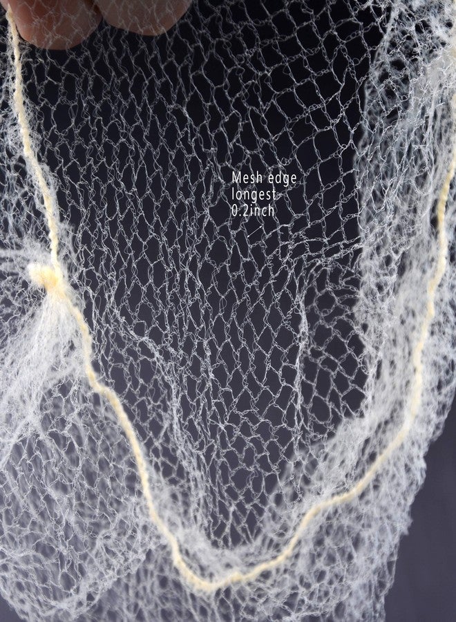 YANTAISIYU 50 Pcs Hair Net 20 Inch Invisible Elastic Mesh Wig nets for Hair Bun Food Service (Bulk Packing,Blonde) - Image 3