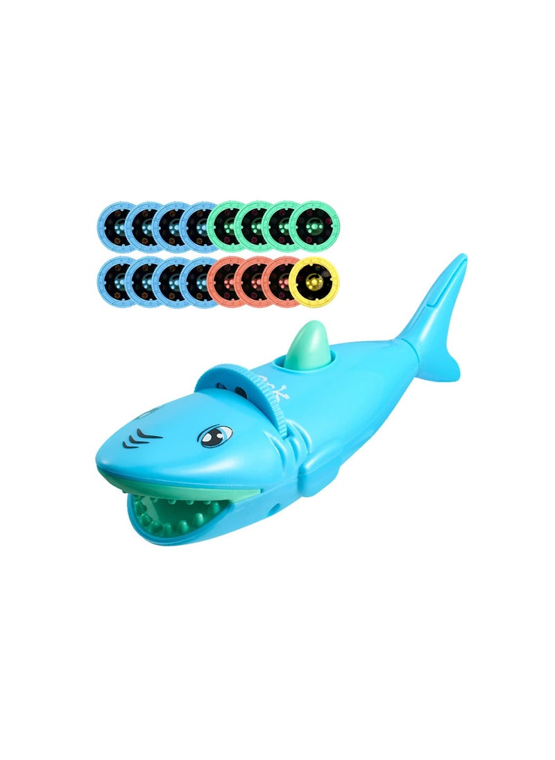 SYOSI Shark Torch & Projector, Children's Luminous Projection with 16 Cards, Educational Toys for Boys Girls, Shark Gifts Games for Kids, Sea Creatures Toys for Children Age 3 4 5 6 7 Year Old (Blue)  - Image 1