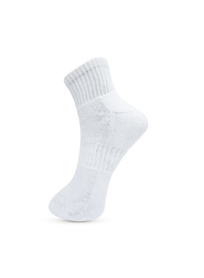 White Leaf Full Terry Ankle Socks – Soft Cotton Blend, Odor Control, Moisture-Wicking, Anti-Bacterial Protection – OEKO-TEX & ECAS Certified – Available in Green, Cream, and White - Image 4