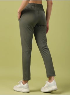 Technosport Solid Slim Fit Trackpants with Pockets by Styli  - Image 4