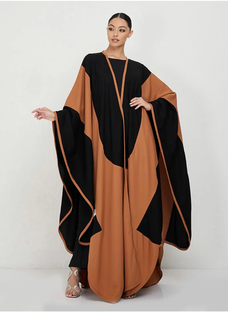 Rosette Abaya Orange Islamic Abaya