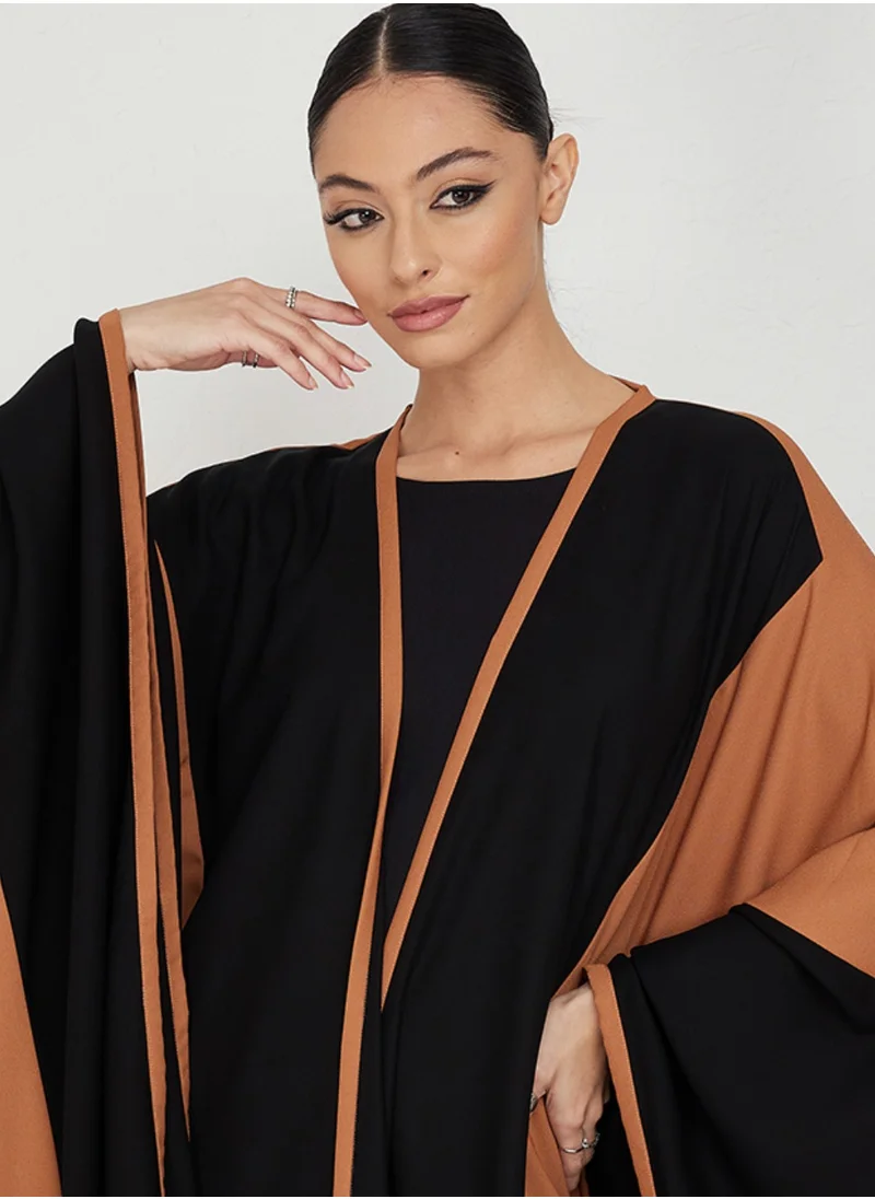 Rosette Abaya Orange Islamic Abaya