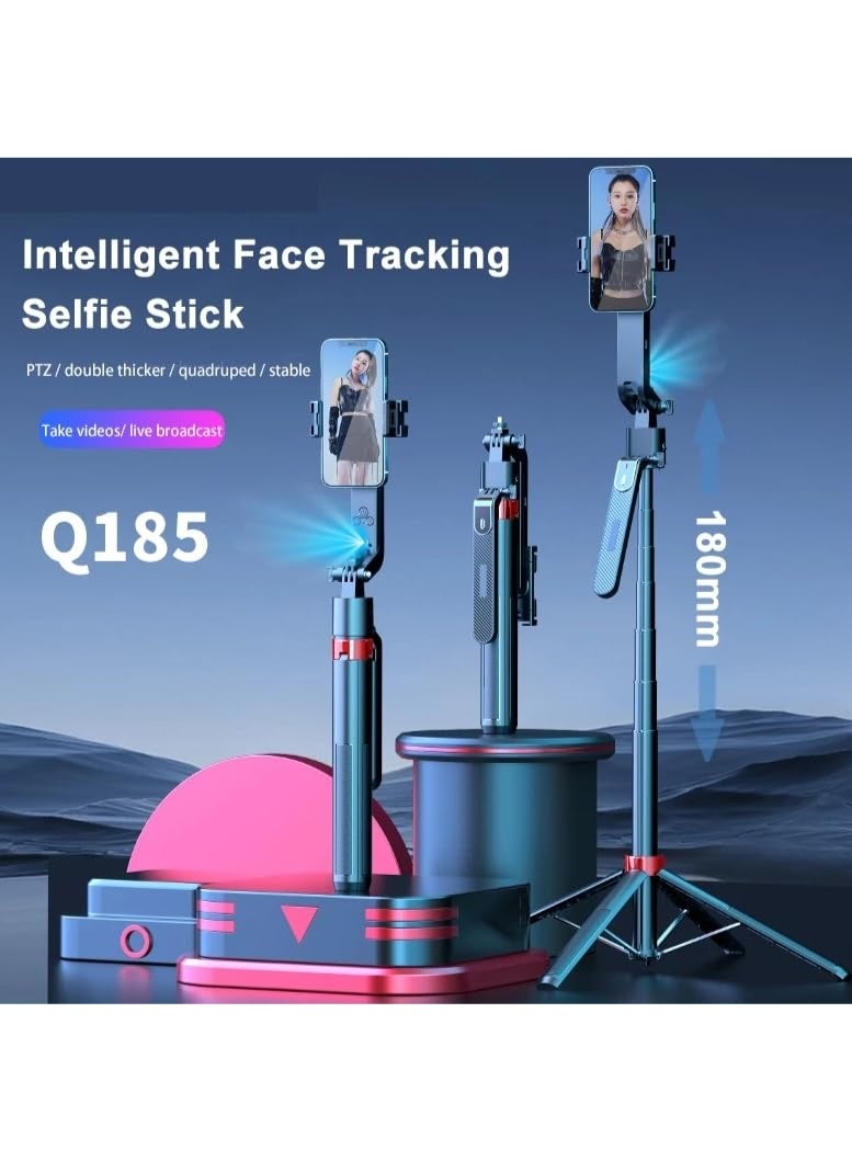 Smart AI Auto Face Tracking 1800mm Long Anti-Shake Stabilizer Gimbal Tripod Quad-Leg Stand Live Broadcast Bracket Tripod Selfie Stick Bluetooth Selfie Stick (Q185) - Image 2