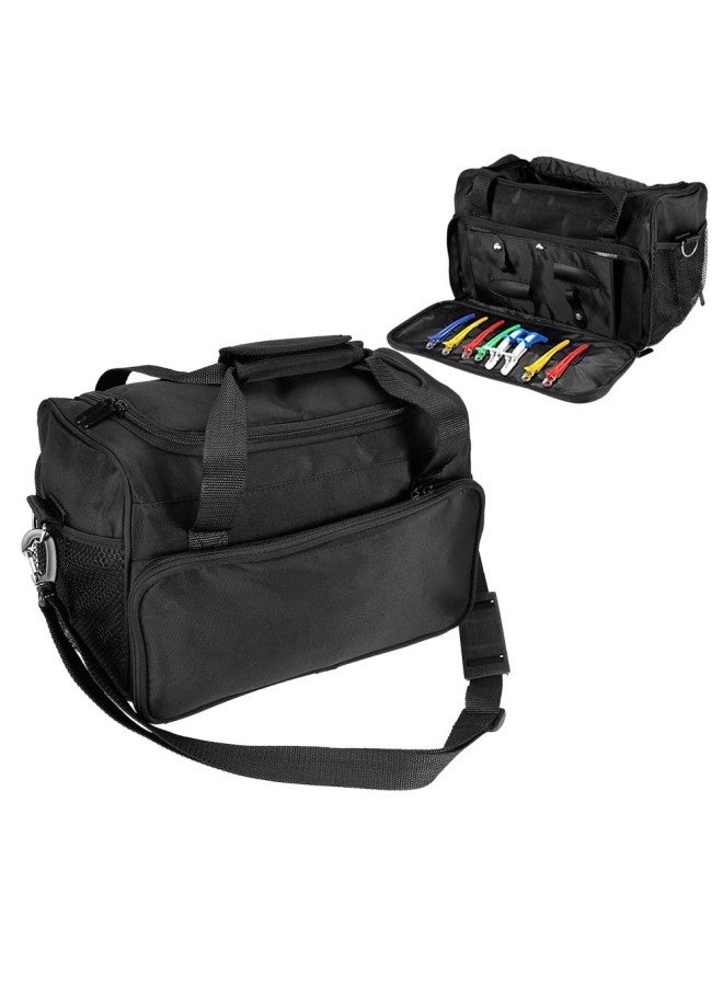 klarako Hairdressing Tools Bag, Portable Salon Barber Handbag Makeup Cosmetics Tools Bag Scissors Comb Holder Bag Hairstyling Case Large capacity Hair Stylist Organizer for Equipment, Travel  - Image 1