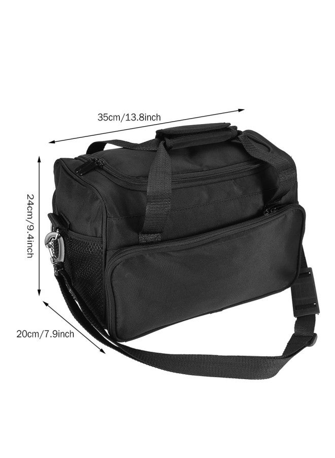 klarako Hairdressing Tools Bag, Portable Salon Barber Handbag Makeup Cosmetics Tools Bag Scissors Comb Holder Bag Hairstyling Case Large capacity Hair Stylist Organizer for Equipment, Travel  - Image 5