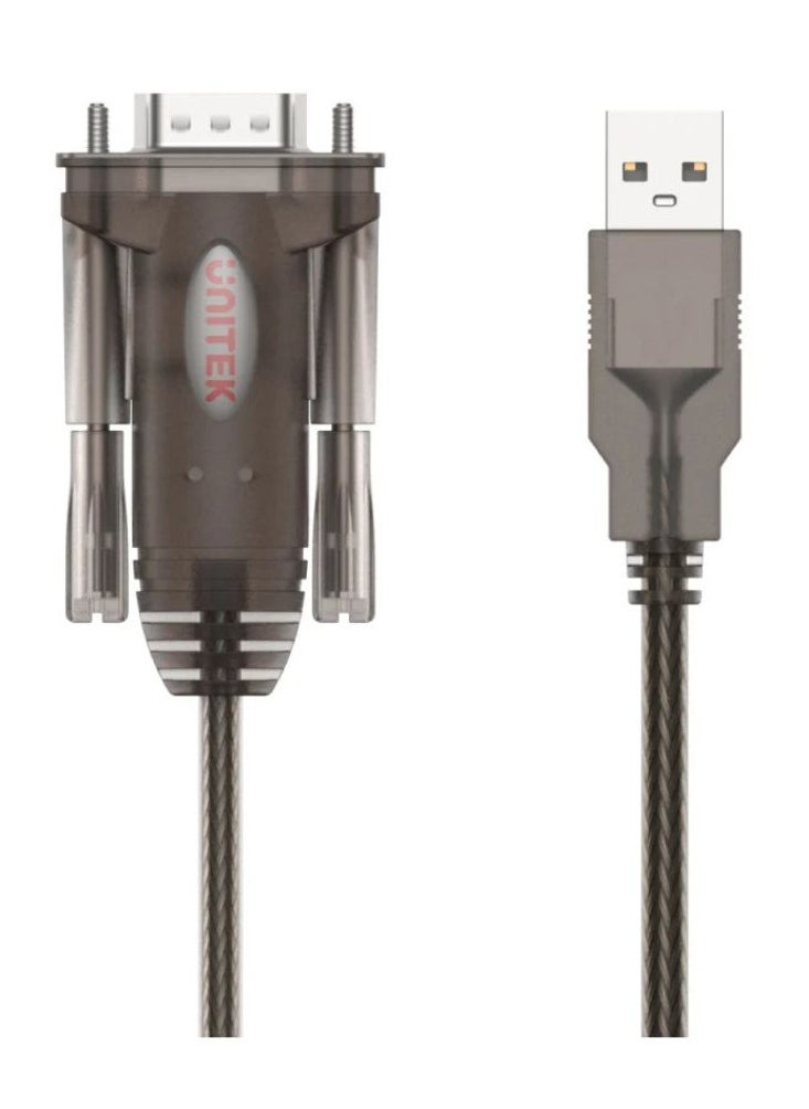 UNITEK UNITEK Y-108 USB 2.0 to RS232 Serial Adapter Cable (1.5M, DB9 Male, 3Mbps, Transparent Dark Brown)  - Image 3