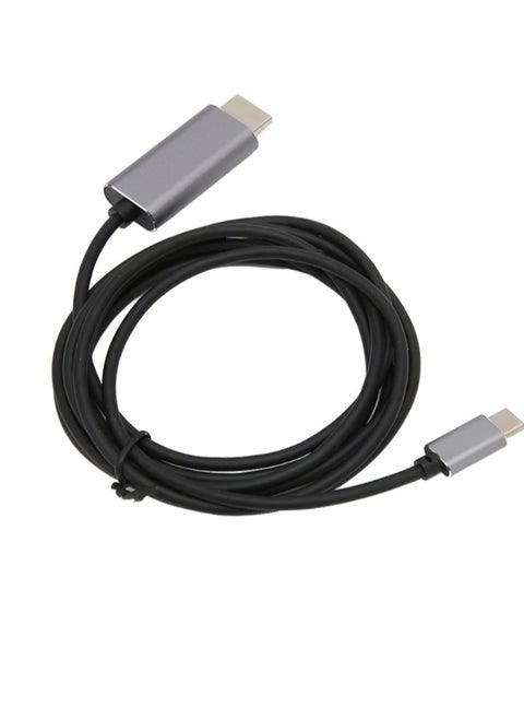 BDXC Type C to HD Multimedia Interface Adapter, HD USB C 3.1 to HDMI Cable Support Audio Transmission, Type C Male to HD Male Multimedia Interface for Laptop