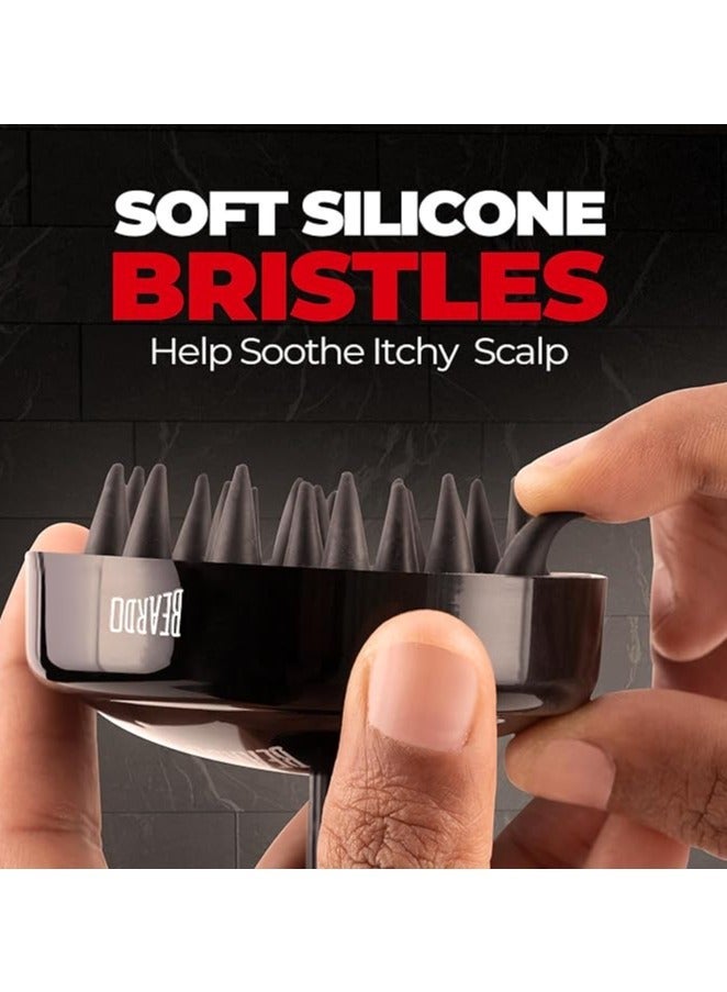 Beardo Scalp Massager for Hair with Removable Handle | Soft Silicone Bristles for Dry Massage, Oil & Shampoo - Image 3