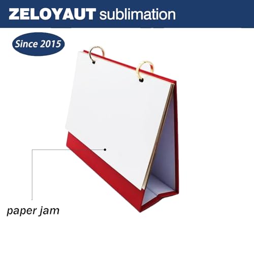 Zeloyaut DIY Sublimation Blank Desk Calendar - 14-Page Customizable Tear-Off Calendar (8.3"x6.7") for Heat Press, Photo Gifts & Office Decor (white) - Image 3