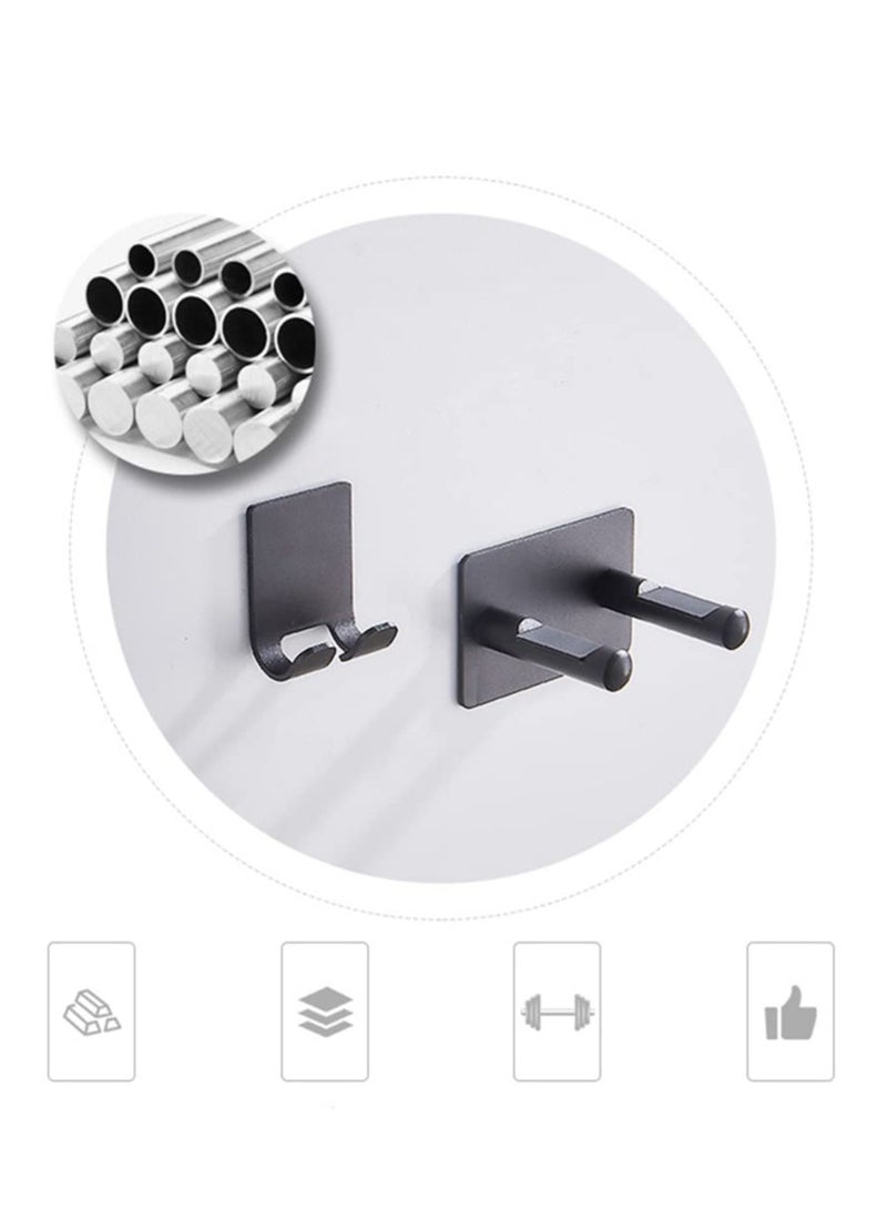 KASTWAVE Hair Dryer Holder Adhesive Blow Dryer Rack for Wall Stick on Aluminum Alloy Multi Functional Hair Dryer Rack - Image 5