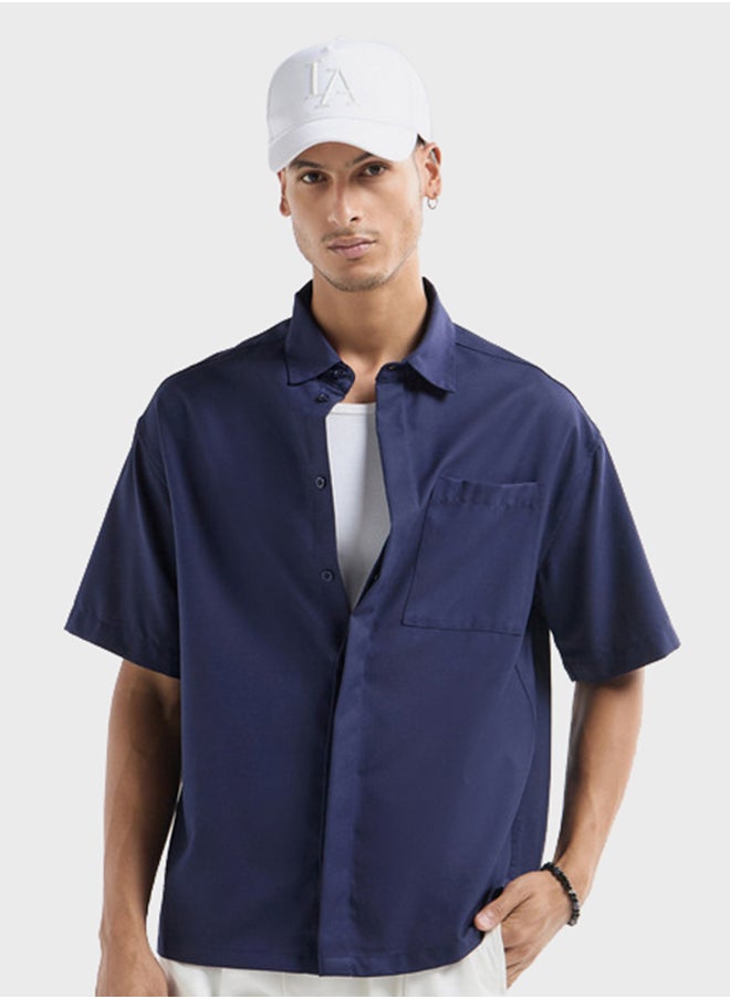 FAV Regular Fit Solid Shirt  - Image 1