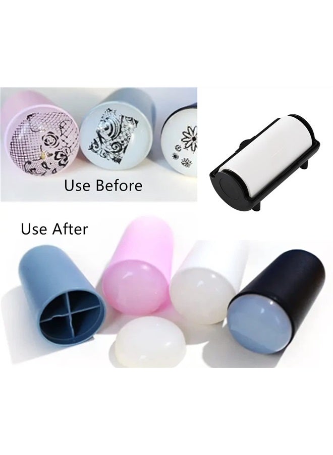 Nail Stamper Clean Sticker Black Nail Stamping Gel Remover Paper, Nail Art Stamper Pattern Removal Tool Nail Paper Nail Manicure Accessories for Nail Stamper