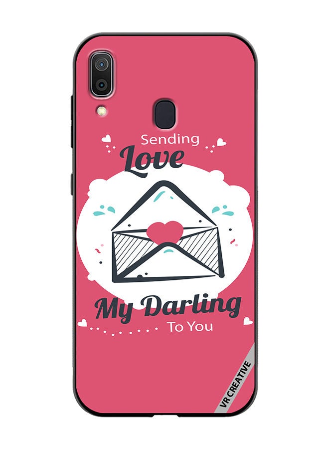 VR CREATIVE Protective Case Cover For Samsung Galaxy A30 Sending Love Design Multicolour - Image 1