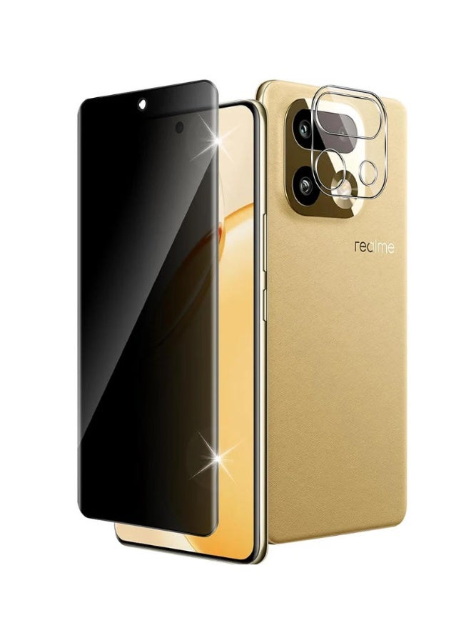 qirg Qirg 2 In 1 Tempered Glass Privacy Screen Protector For realme 16 Pro ZF5ED2D7C55A32AD93021Z