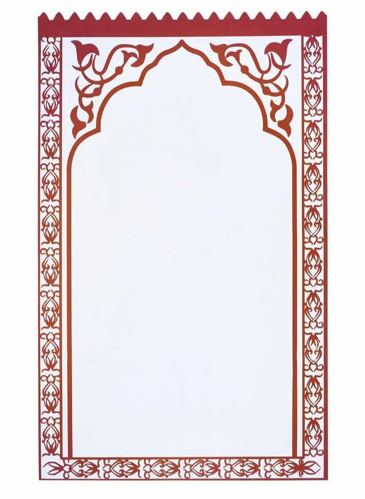 SANTHOME Prayer Mat foldable - Prayer Rug Soft Suede Large Prayer mat with Velvet Pouch and gift box, PREMIUM gift set for men (Maroon) - Image 4