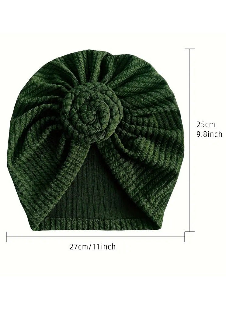 روزينو منقوش عمامة عقدة عمامة خمر لون صلب رأس ملف قبعة كلاسيكية حجاب رمضان غطاء علاج كيميائي للنساء - Image 3