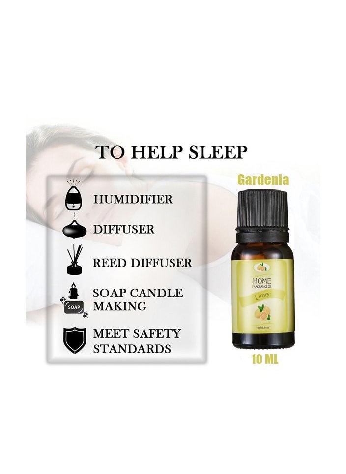 Generic 1-Piece 10ML Essential Oil For Air Humidifier,Flavors Aroma Diffuser Natural Plant Oil,Plant Fragrance Use For Air Fresh or Relieve Stress,Fragrance Lime  - Image 2