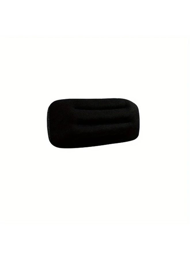 Car Seat Cushion With Removable Washable Lumbar Support Black Ergonomic Office And Vehicle Backrest Durable Polyester Fabric Comfortable Universal Fit Design Accessory - Image 5