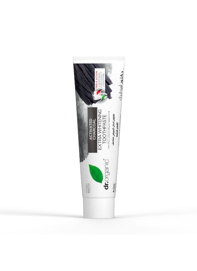 dr.organic - Toothpaste Organic Charcoal Triple Effect - 100 Ml - Image 1
