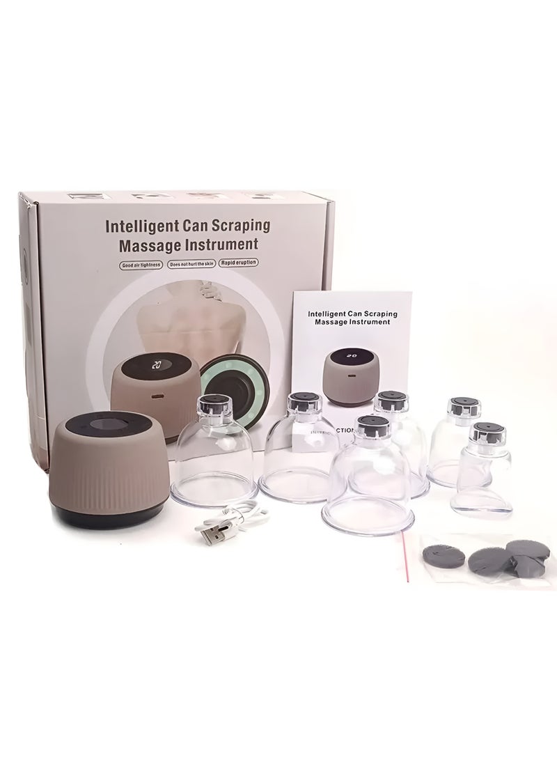 مجموعة الحجامة الكهربائية، جهاز تدليك الحجامة الكهربائي الذكي، جهاز الحجامة ألفا القابل لإعادة الشحن، مجموعة العلاج بالحجامة الكهربائية الذكية - متعدد الألوان - Image 2