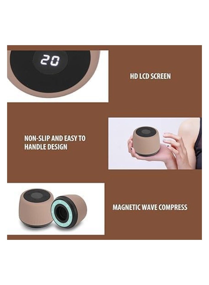 مجموعة الحجامة الكهربائية، جهاز تدليك الحجامة الكهربائي الذكي، جهاز الحجامة ألفا القابل لإعادة الشحن، مجموعة العلاج بالحجامة الكهربائية الذكية - متعدد الألوان - Image 3