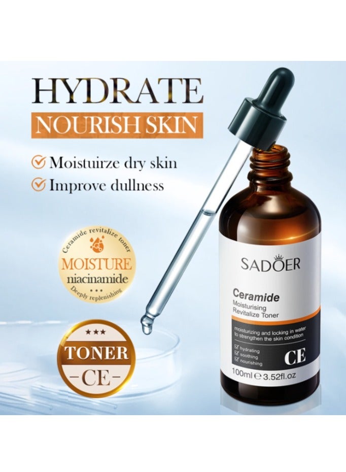 SADOER Ceramide Moistursing Toner CE Improve Dullnes Moisturize Dry Skin 100ml - Image 1