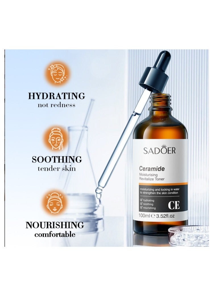SADOER Ceramide Moistursing Toner CE Improve Dullnes Moisturize Dry Skin 100ml - Image 2