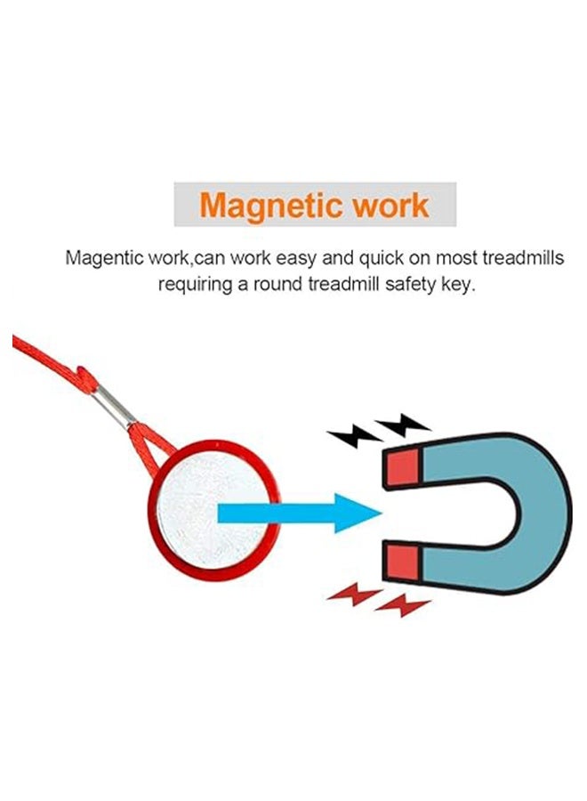 واي جيه مفتاح أمان مطحنة المشي المغناطيسي العالمي 7x3.5x2cm / 7x3.5x2 سم ، قطعة واحدة ، أحمر ، قفل أمان جهاز المشي - Image 5