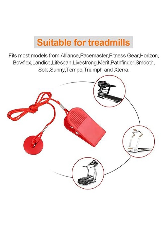 واي جيه مفتاح أمان مطحنة المشي المغناطيسي العالمي 7x3.5x2cm / 7x3.5x2 سم ، قطعة واحدة ، أحمر ، قفل أمان جهاز المشي - Image 3