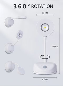 DAREU Spotlight Battery Operated, Motion Sensor Picture Light LED Cat-Eye Bulb Wall Sconce, Stick on Display Accent Lighting Dimmable 360° Rotation Rechargeable for Paintings (White, 1Pack)  - Image 4