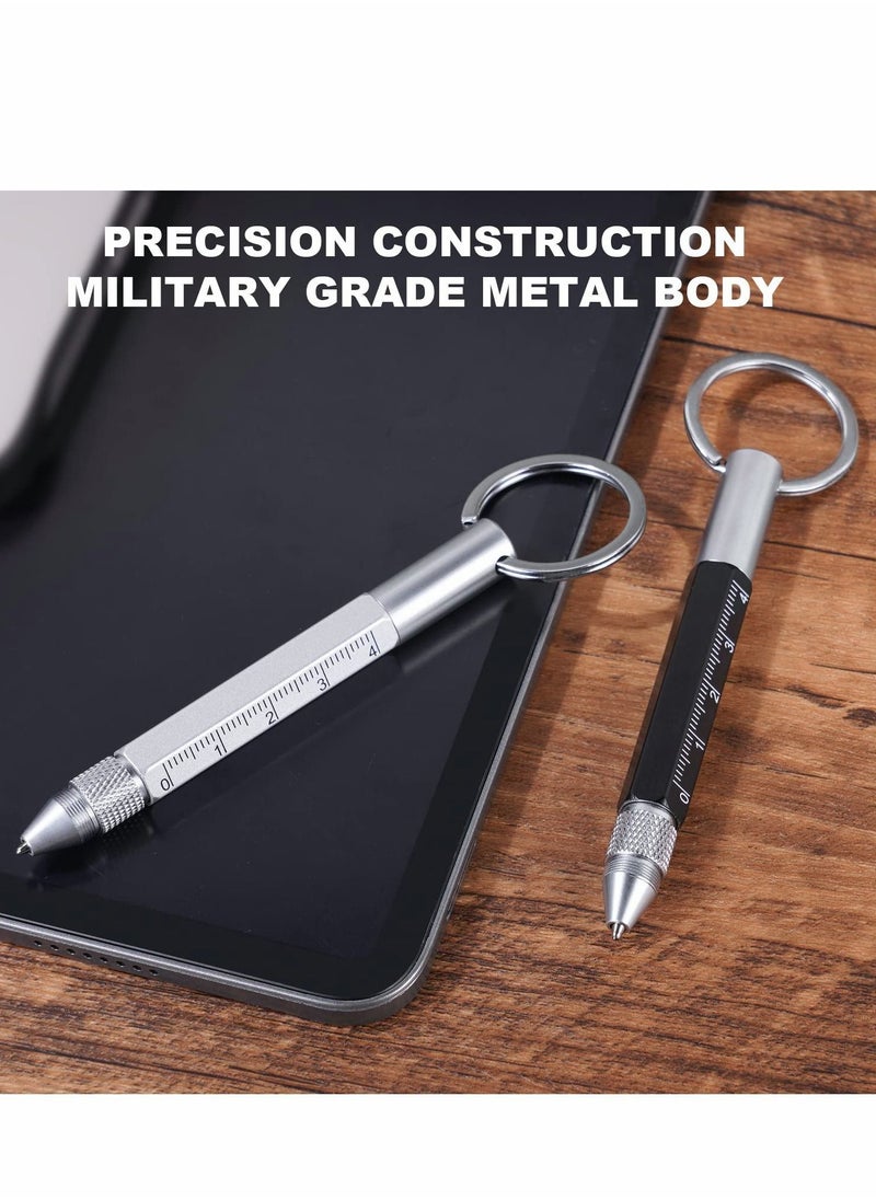 Y&D Multi Tool Pen, 6-in-1 Multitools Gadgets, Including Ballpoint Touchscreen Stylus, Ruler, Screwdrivers  - Image 4