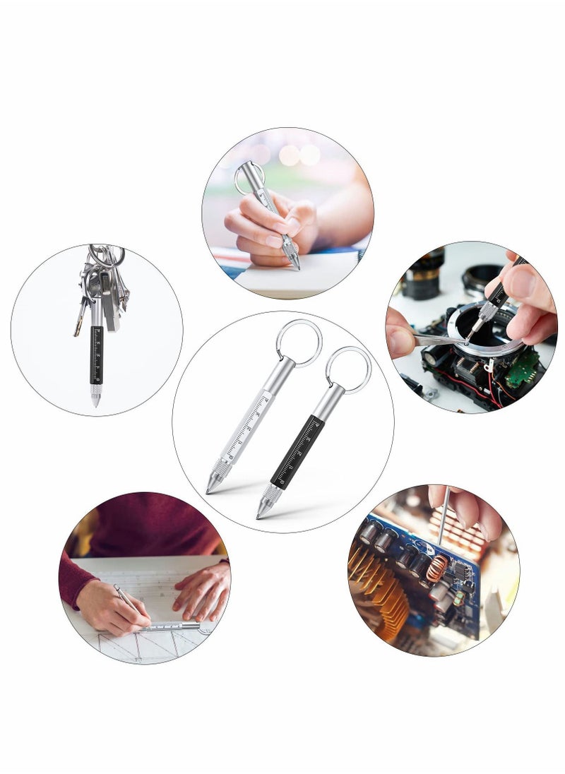 Y&D Multi Tool Pen, 6-in-1 Multitools Gadgets, Including Ballpoint Touchscreen Stylus, Ruler, Screwdrivers  - Image 3