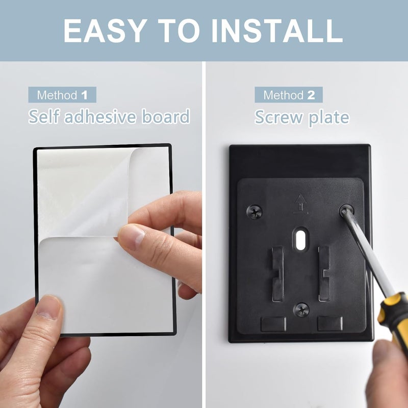 Wall-mounted Cup taker (suitable for 4-7 oz disposable paper/plastic cup) Black, suitable for bathroom, office, pantry, gym - Image 2