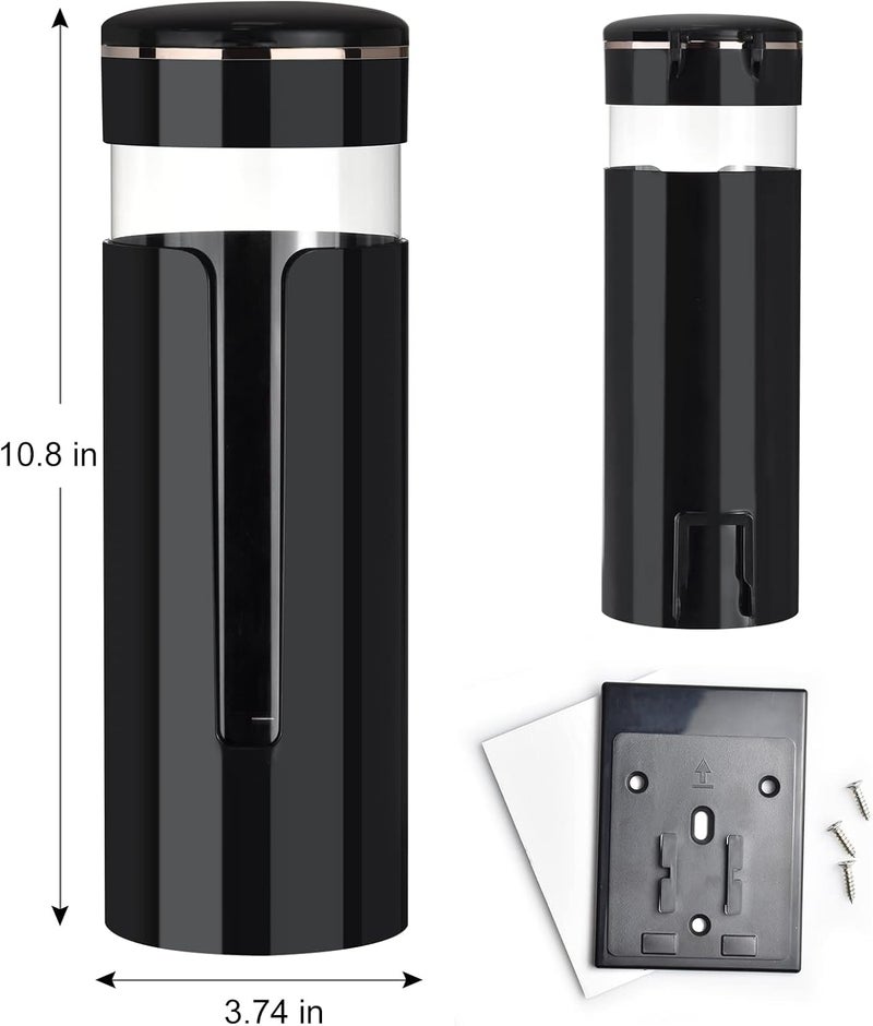 Wall-mounted Cup taker (suitable for 4-7 oz disposable paper/plastic cup) Black, suitable for bathroom, office, pantry, gym - Image 3
