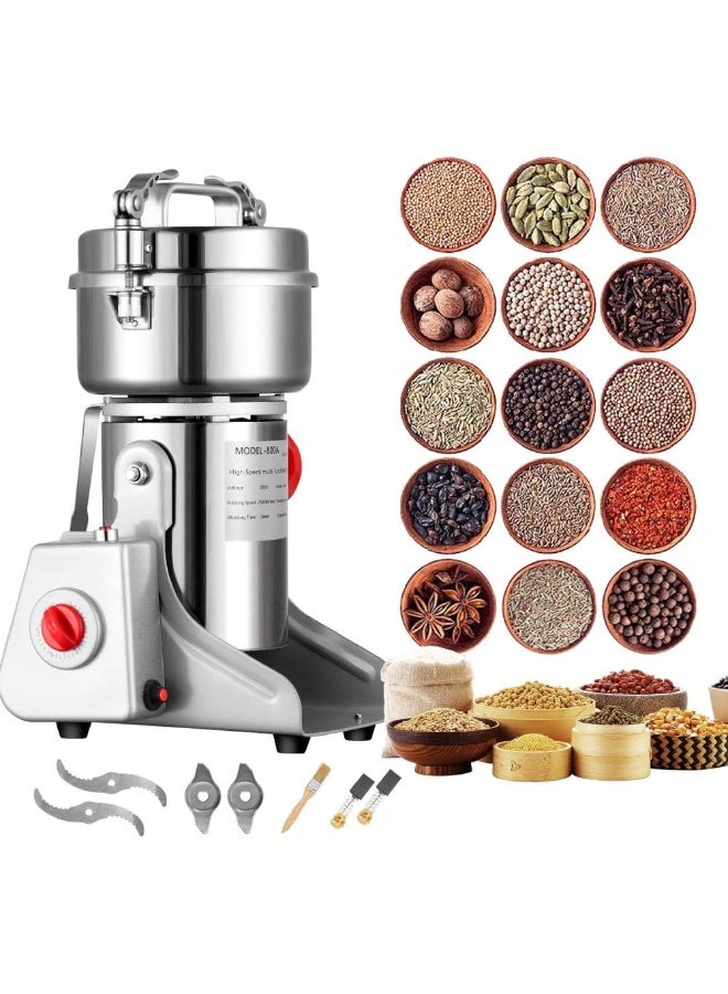 Electric Grain Grinder 800G - Multifunctional Stainless Steel Spice Mill, 25000 RPM Fast Superfine Shot Mill for Herbs, Grains, Spices, and Coffee - Image 2