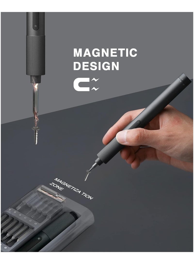 شاومي مفك براغي دقيق لاسلكي قابل لإعادة الشحن من شاومي – مجموعة مفكات كهربائية صغيرة مع 24 رأس مغناطيسي S2، طقم أدوات إصلاح للالكترونيات، المنزل، المكتب والتخييم - Image 5
