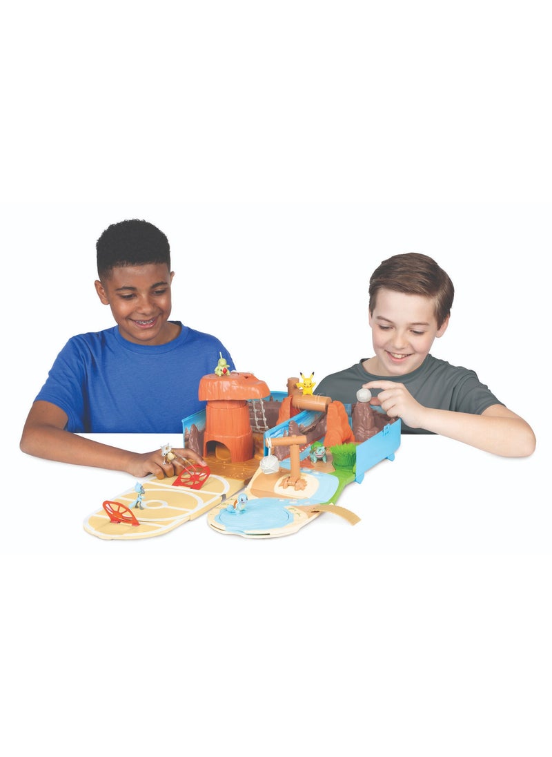 Pokemon Pokemon Carry Case Battle Desert Playset | Pokemon Battle Arena | Interactive Playset | Battle Figure | Collectible Figure | Gift for Boys and Kids  - Image 4