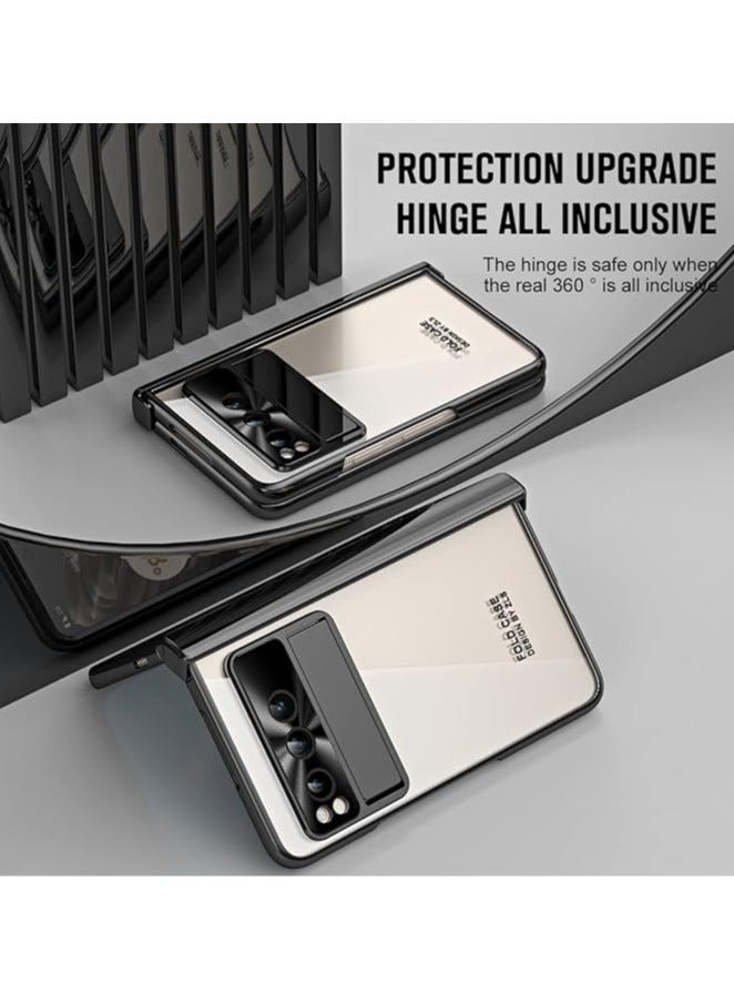Google Pixel Fold Case with Full Cover Hinge Protection, Clear Cover with Integrated Screen Protector and Google Pixel Fold Stand - Image 5