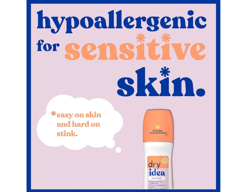 Dry Idea Antiperspirant & Deodorant Roll-On Unscented 3.25 fl oz (Pack of 2) - Image 5