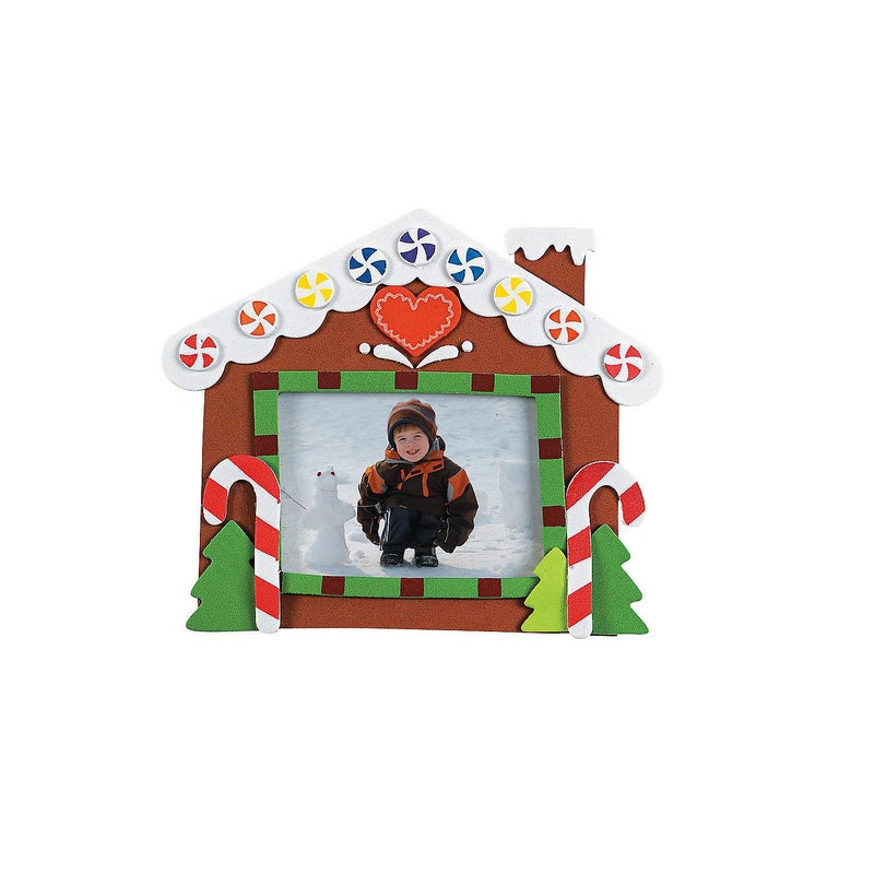 Fun Express Gingerbread House Picture Magnet Craft Kit Crafts for Kids and Fun Home Activities - Image 2