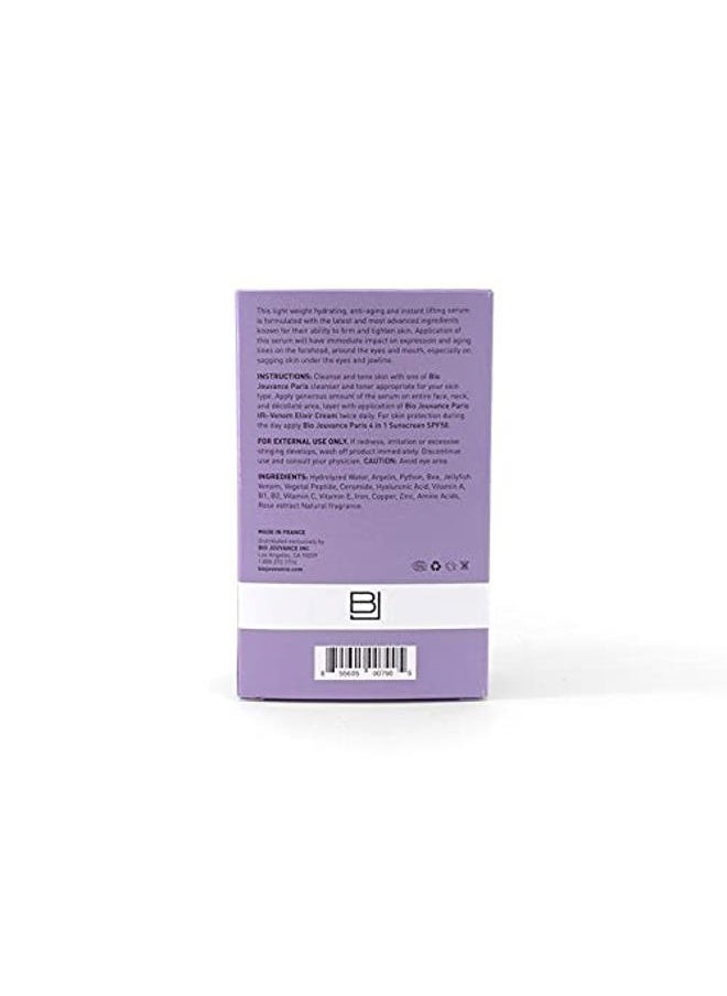 BIO JOUVANCE PARIS - Tri Venom Elixir Serum 1oz / 30ml - Wrinkle Minimizer | Tighten Large Pores | Instant Lifting | Hydrating | Anti-Aging | Daily Facial Skin Care Treatment Regimen | Made in France - Image 1