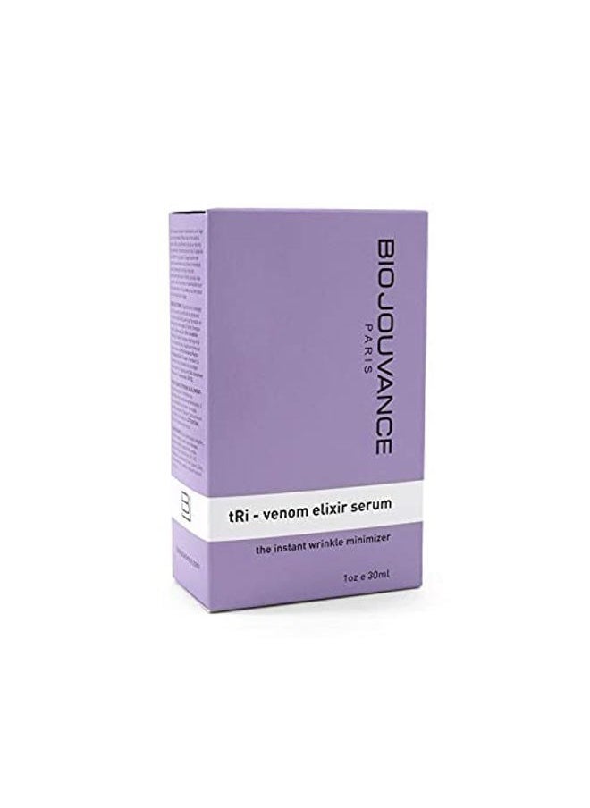 BIO JOUVANCE PARIS - Tri Venom Elixir Serum 1oz / 30ml - Wrinkle Minimizer | Tighten Large Pores | Instant Lifting | Hydrating | Anti-Aging | Daily Facial Skin Care Treatment Regimen | Made in France - Image 1