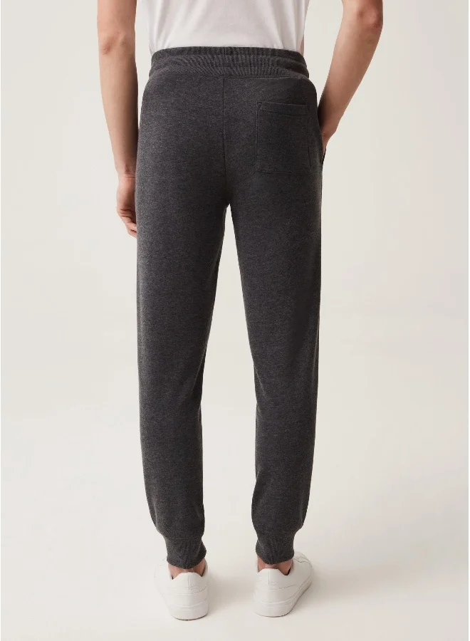 او في اس OVS Mens Straight Pants - Grey