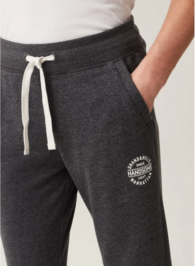 او في اس OVS Mens Straight Pants - Grey