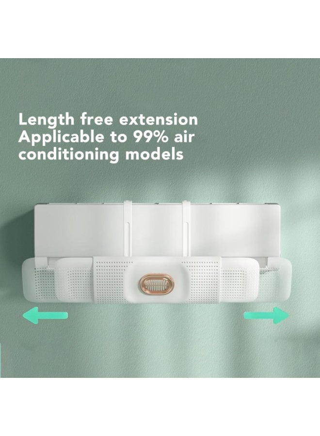 جهاز توزيع هواء التكييف بالتساوي داخل الغرف للحماية من نزلات البرد وآلام المفاصل الناتجة عن التعرض المباشر للهواء البارد، كما يتميز بسهولة التركيب والاستخدام - ابيض - Image 3
