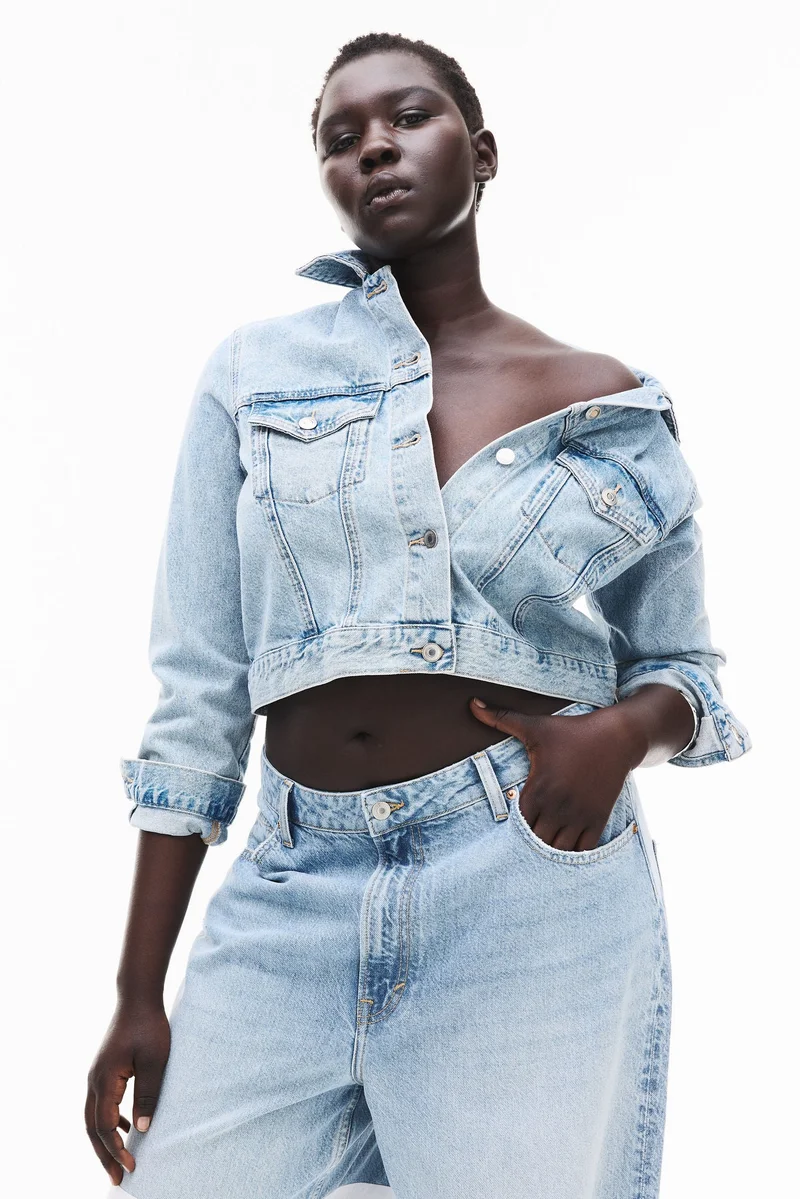 H&M Curvy Fit Baggy High Jeans