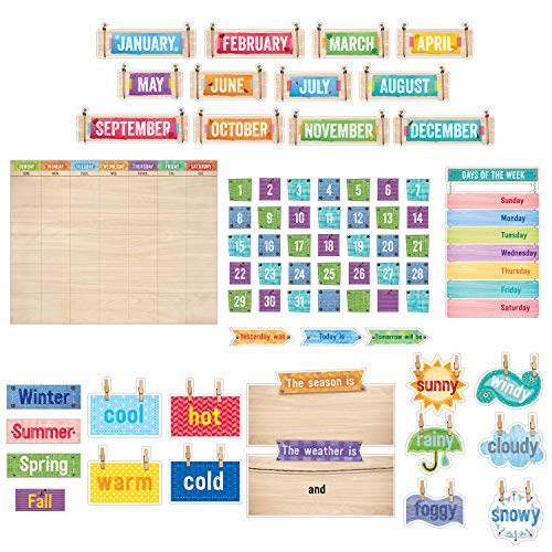 Creative Teaching Press Upcycle Style Calendar Set Bulletin Board (7061),Multi - Image 2